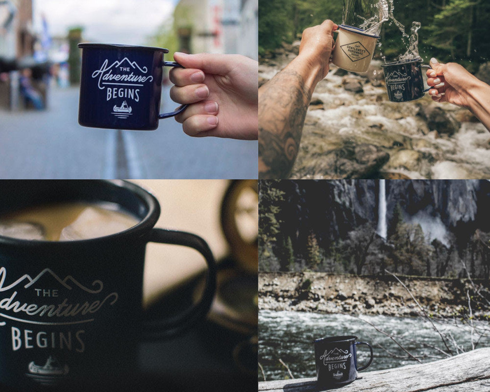 GENTLEMENS HARDWARE Enamel Mug Blue